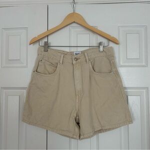 Princess Polly Swalla Jean Shorts Beige | Cream Beige Tan Denim | High Rise